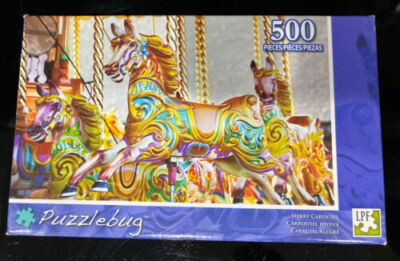 Jigsaw Puzzle, NEW, Puzzlebug, 500 Pieces,  MERRY CAROUSEL