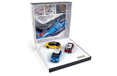1:43 Set 3 three Citroen DS3 2010 Roofdeco