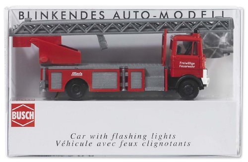 Busch 5608 - Feuerwehr-leiterwagen Mercedes-benz LP 809 for sale