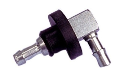 Fuel Elbow 1/4'' Line 90 Degree Gas Tank Fitting Metal with Rubber Grommet