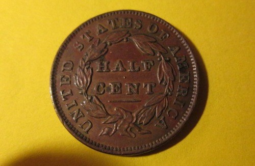 1832 Classic Head, Half Cent, Old Copper AU