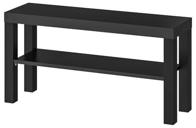 Ikea 902.432.97 Lack TV Stand, Black, 35.37 x 10.25 x 17.75 inch, Black