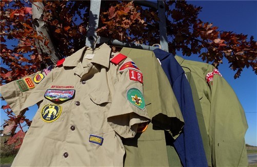 Boy Scout Uniform Shirts Pants Hat Sash Belt Vest Lot Costume Cosplay Vintage