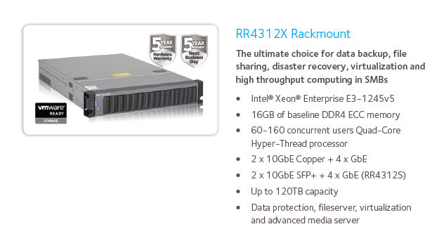 NEW NETGEAR ReadyNAS RR4312X NAS Server 12 Bay RR4312X0-10000S
