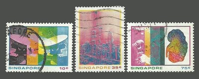 Singapore Stamps 1975 Science and Industry - VG/F - Used