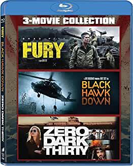 New Triple Feature Pack: Black Hawk Down, Fury & Zero Dark Thirty (Blu-ray)