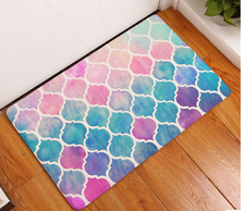 Geometry Printing Non-slip Water Absorbent Mat Pad ...