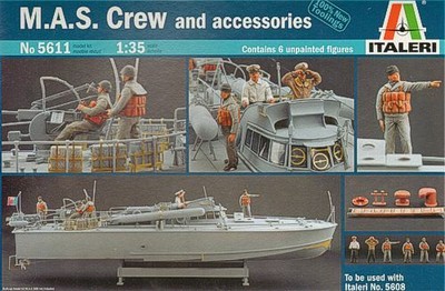 Italeri 18408 10/12ftA.S Crew and Accessories 1:3 5