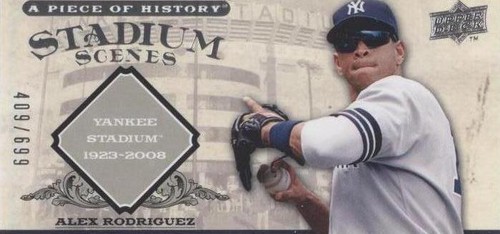 2008 Upper Deck A Piece of History - Alex Rodriguez #SS38