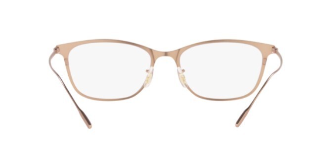 Pre-owned Oliver Peoples 0ov1314t Maurette 5324 Brushed Rose Gold Unisex Eyeglasses In Clear