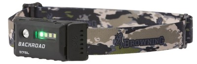 Browning Backroad 375 Lumens Max Nylon Head Strap Rechargeable Headlamp 3713017