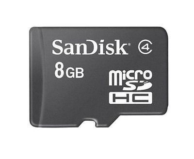 SanDisk 8GB MicroSDHC Camera Memory Card