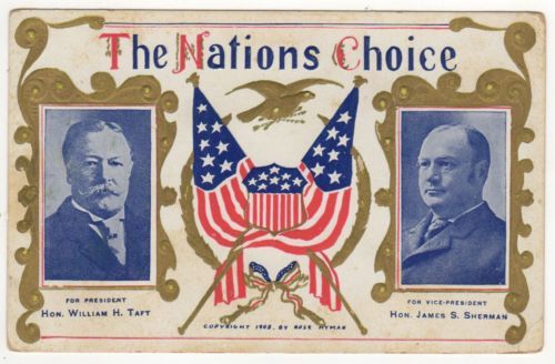 ぷちゃ Postcard 1909 Government Flag Japan Constitutional Monarchy