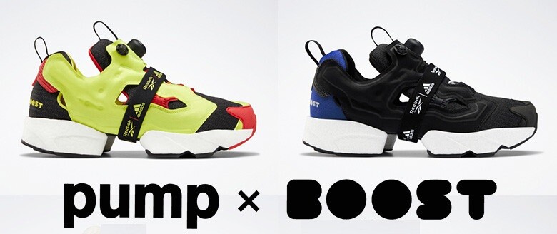話題コラボ！Reebok x adidas Instapump Fury Boost Black Blue US 7.5 Adidas x Reebok Instapump Fury Boost 'Pantone' Men's