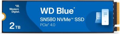 WD Blue SN580 SSD 2TB Gen4 x4 PCIe NVMe M.2 2280 SSD WDS200T3B0E