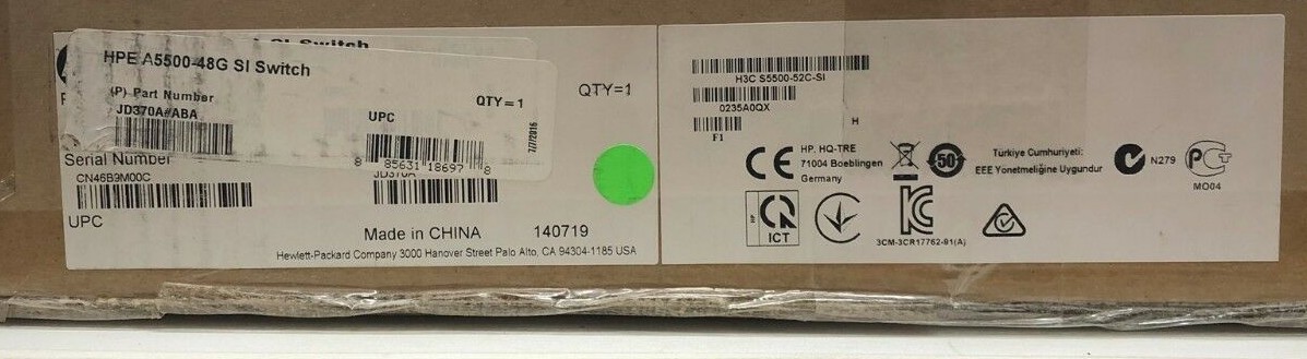 New Other | HP A5500 48G SI Switch JD370A#ABA
