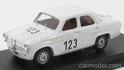 RIO-MODELS 4196 SCALA 1/43 ALFA ROMEO GIULIETTA TI N 123 WIEN 1962 J.RINDT WHITE