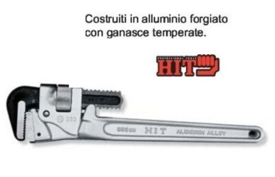 CHIAVE GIRATUBI MODELLO AMERICANO 450 mm HIT ALP450 CHIAVE INGLESE IN ALLUMINIO