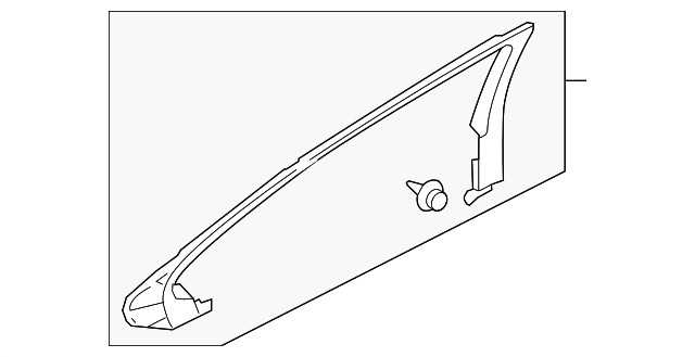 Genuine Ford Upper Molding AG1Z-5425504-AA