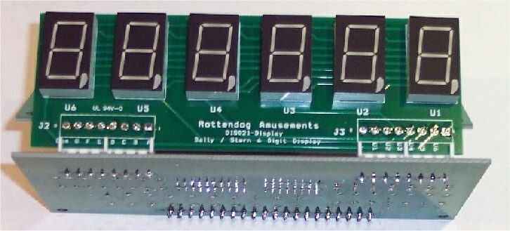 Bally/Stern 6-Digit Display LED Orange Set of Five AS-2518-21/AS-2518-15 New Pin