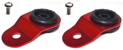 Torque Solution Radiator Mount Combo w/ Inserts RED)  Fits Mitsubishi Evo 7/8/9