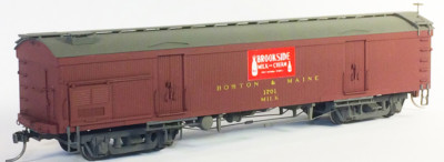 Willyma Hobbies HO B&M Thermo-King   50' Wood Milk Car ONE PIECE BODY,  kit 03
