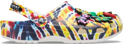 Pre-owned Crocs Chinatown Market X Grateful Dead  Classic Clog Brand In Multicolor