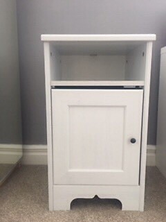 Ikea White Aspelund Bedside Cabinet In Washington Tyne And