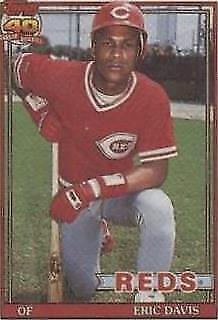 1991 Topps Cracker Jack Series 1 - Eric Davis #16