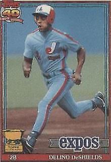 1991 Topps Cracker Jack Series 2 - Delino DeShields #35