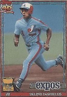 1991 Topps Cracker Jack Series 2 - Delino DeShields #35