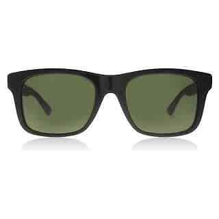 Pre-owned Gucci Green Square Men's Sunglasses Gg0008s 001 53 Gg0008s 001 53