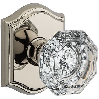 Baldwin FDCRYTAR141 Contemporary Dummy Door Knob Set with Traditional Arch Trim