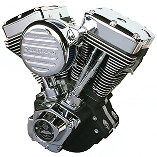 Ultima  Black 131 c.i. El Bruto  Motor for 1984-99 Harley & Custom Models