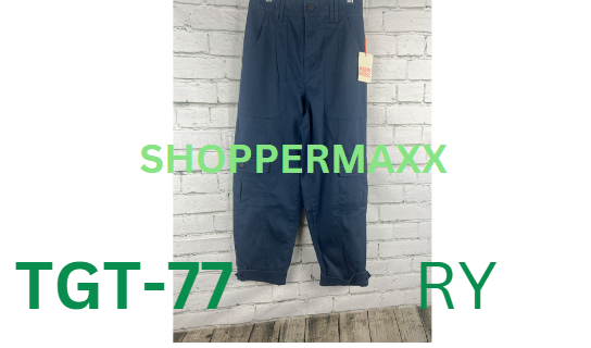 Women's Mid-Rise Casual Fit Cargo Pants - Knox Rose, Navy Blue, Size- X-Small