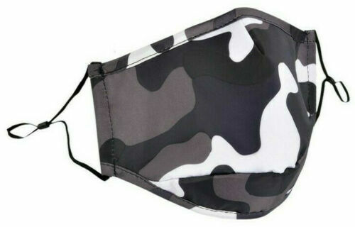 Face Mask Triple Layer Reusable Washable Cover Camo Cloth Zebra Snake Cheetah