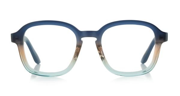 Lunettes homme femme Robert La Roche Paul 06 plastique rondes bleues