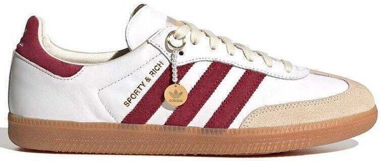 Size 7 - adidas Sporty & Rich x Samba OG White Core Burgundy Size 7 - adidas Sporty & Rich x Samba OG White Core Burgundy