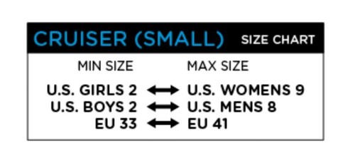 Cardiff Skate Co Cruise Blue Black Adult/Child/Kids Boy Girl Unisex Small