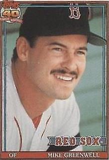 1991 Topps Cracker Jack Series 2 - Mike Greenwell #34