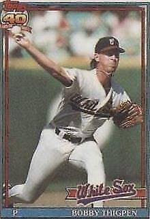 1991 Topps Cracker Jack Series 1 - Bobby Thigpen #32