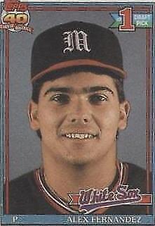 1991 Topps Cracker Jack Series 2 - Alex Fernandez #36