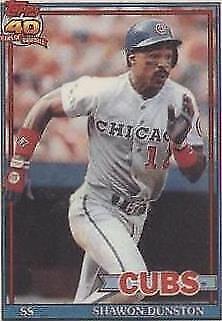 1991 Topps Cracker Jack Series 2 - Shawon Dunston #23
