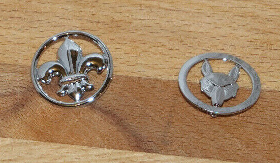 Anstecknadeln Pfadfinder WÃ¶Lfling Wolfskopf Lilie