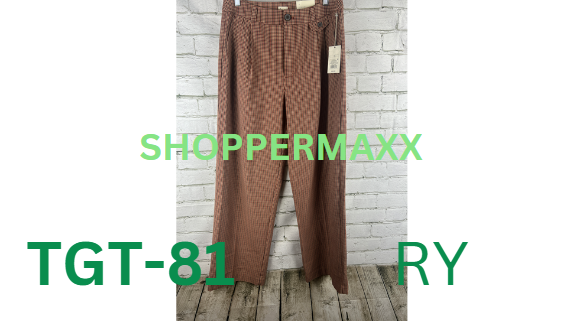 Women's High-Rise Relaxed Fit Full Length Baggy Wide Leg Trousers -A New Day, 10