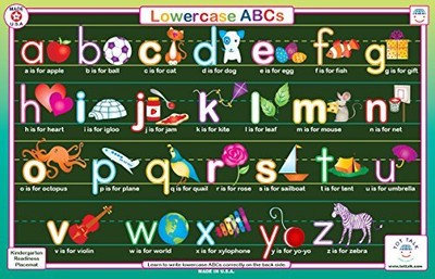 Lowercase ABC Educational Placemat for Kids, Washable and Long-Lasting, Doubl...