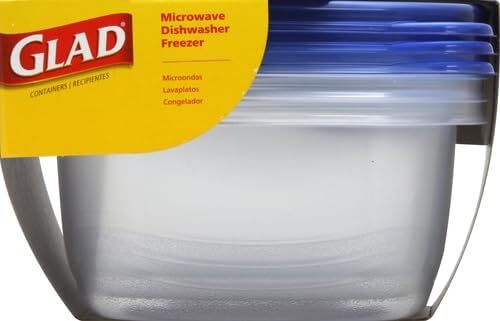 Glad Plastic Food Storage Containers, set of 3 - 42 Oz Pack, Meal Prep, Kitchen