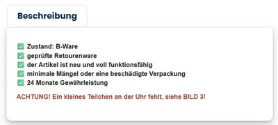 Artikelfoto(s) von einem verifizierten Käufer