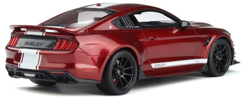 1/18 Ford Mustang Shelby GT500 Super Snake Red with Stripe