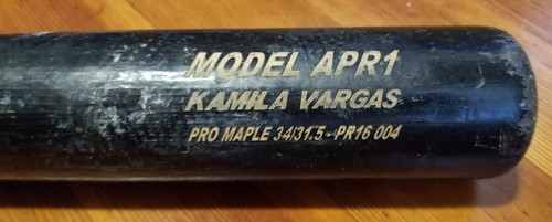 Kennys Vargas Game Used Baseball Bat Rare Daughters name Minnesota Twins Japan